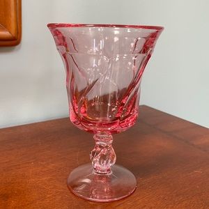 VINTAGE Fostoria Jamestown Pink Wine Glass